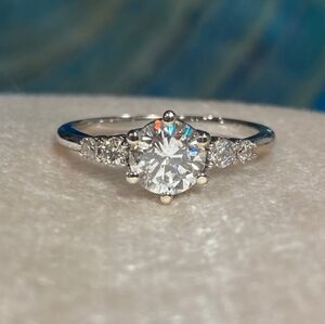 Real diamond engagement ring.